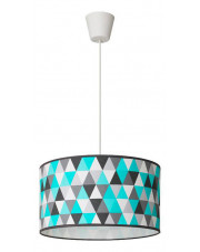 Lampa wisząca z abażurem w geometryczne wzory - EX469-Demetes w sklepie Edinos.pl