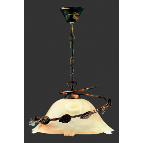 Retro lampa wisząca zdobiona EX471-Venit w kolorze patyny