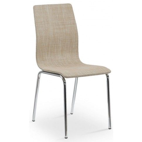 Zdjęcie produktu Metalowe krzesło Minger - beżowe.