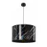 Czarna lampa wisząca z marmurowym wzorem - EX476-Ratag w sklepie Edinos.pl