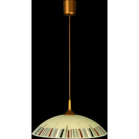 Klasyczna lampa wisząca EX477-Viso z kolorowym kloszem