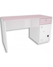 Białe biurko dla dziewczynki Peny 2X - 4 kolory w sklepie Edinos.pl