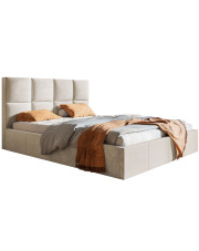 Jednoosobowe łóżko z pojemnikiem 120x200 Nikos 3X - 36 kolorów w sklepie Edinos.pl