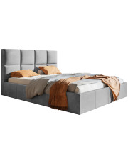 Podwójne łóżko ze schowkiem 140x200 Nikos 2X - 36 kolorów w sklepie Edinos.pl