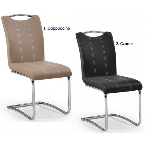 Zdjęcie beżowe tapicerowane krzesło cappuccino Master - sklep Edinos.pl