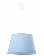 Niebieska trapezowa lampa wisząca - EX481-Pastela w sklepie Edinos.pl