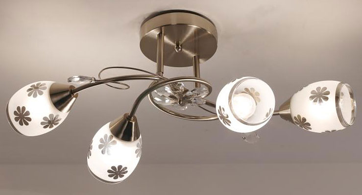 Szklana lampa wisząca EX482-Palio z ozdobnymi kloszami