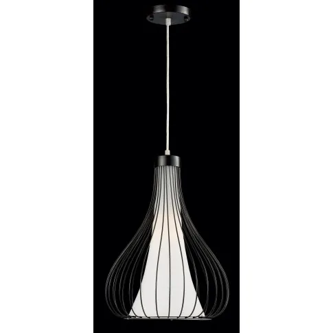 Lampa wisząca ze szklanym kloszem i metalową oprawą EX483-Kenix