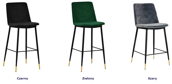 Welurowe krzesło w stylu glamour Gambo 2X
