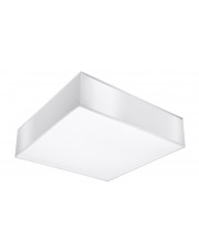 Biały minimalistyczny kwadratowy plafon - EX508-Horux w sklepie Edinos.pl