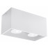 Biały prostokątny plafon LED EX509-Quas