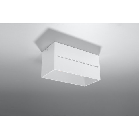 Geometryczny biały plafon EX510-Lobi