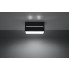 Czarny geometryczny plafon LED EX510-Lobi