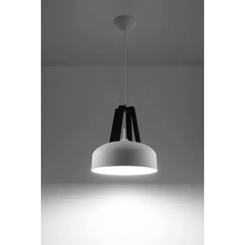 Biało-czarna lampa wisząca EX516-Casko z stylu skandynawskim