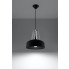 Loftowa lampa wisząca EX516-Casko z okrągłym kloszem i elementami drewnianymi