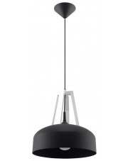 Czarna drewniana lampa wisząca loft - EX516-Casko w sklepie Edinos.pl