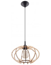Drewniana lampa wisząca skandynawska - EX518-Mandelins w sklepie Edinos.pl