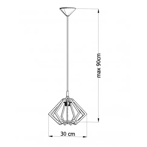 Wymiary lampy EX519-Pompella