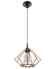 Drewniana lampa wisząca w stylu boho - EX519-Pompella w sklepie Edinos.pl