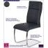 Fotografia Tapicerowane czarne krzesło Gerdan z kategorii Krzesła