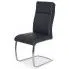 Zdjęcie produktu Tapicerowane czarne krzesło Oversi.