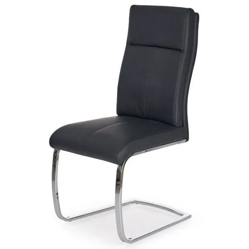 Zdjęcie produktu Tapicerowane czarne krzesło Gerdan.