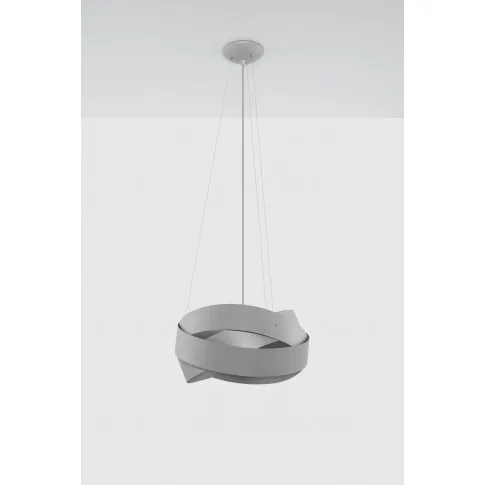 Popielata lampa wisząca nad stół EX520-Mobium
