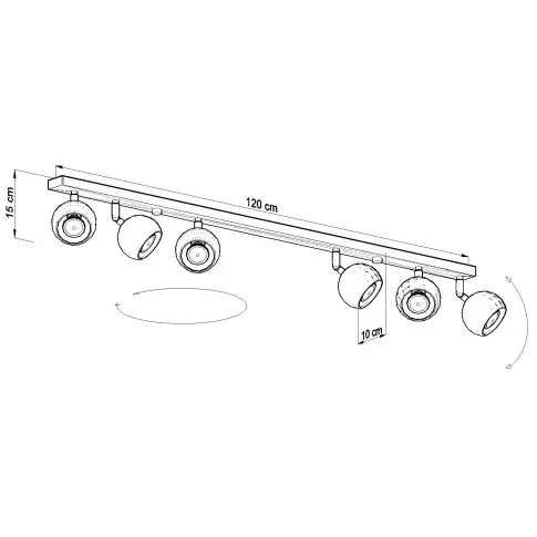 Wymiary plafonu EX513-Oculars