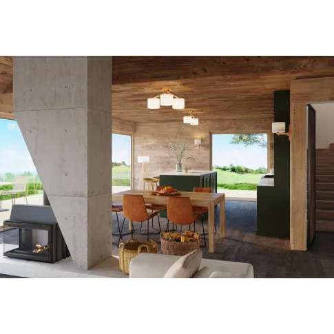 Wizualizacja wnętrza z wykorzystaniem kinkietu EX528-Legni