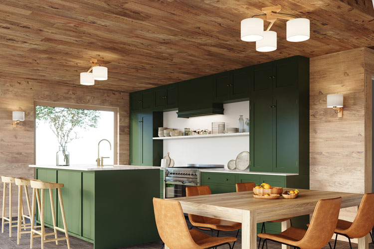 Skandynawski plafon EX536-Tosa z drewna