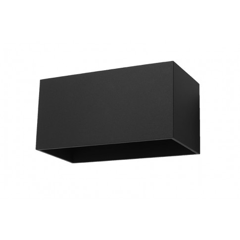 Czarny prostokątny kinkiet LED EX529-Quas