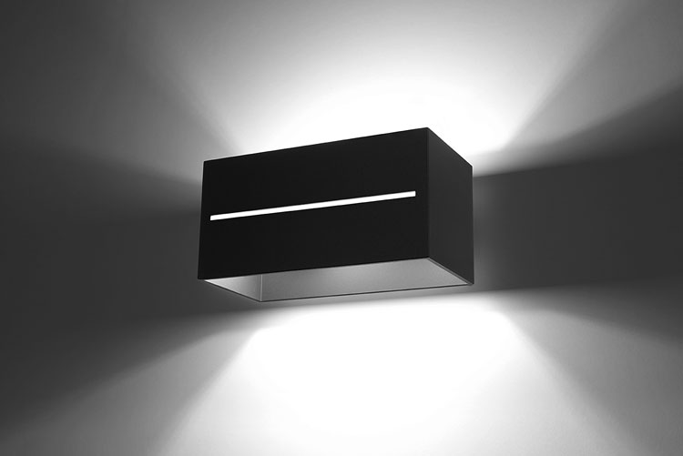 Czarny minimalistyczny geometryczny kinkiet EX530-Lobi