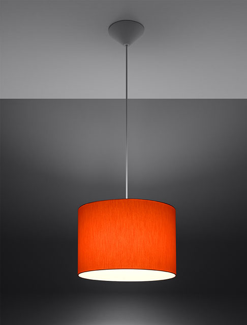 Czerwona lampa wisząca z regulacją wysokości EX523-Brick