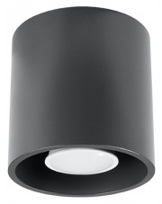 Okrągły plafon LED antracyt - EX538-Orbil w sklepie Edinos.pl