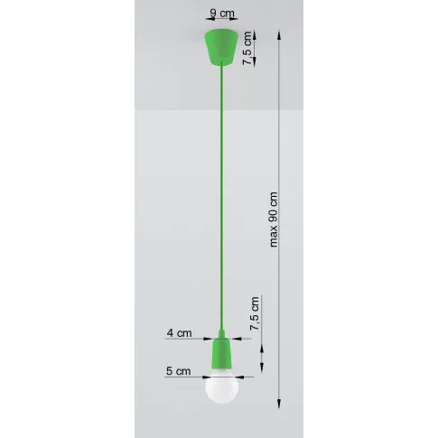 Wymiary lampy wiszącej EX541-Diegi