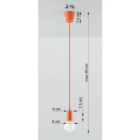 Wymiary lampy wiszącej EX541-Diegi