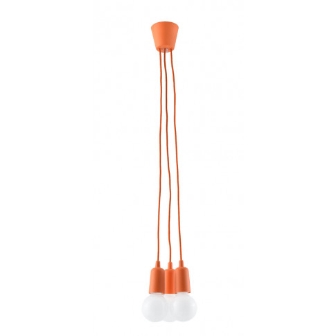 Pomarańczowa lampa wisząca EX521-Diegi w stylu industrialnym