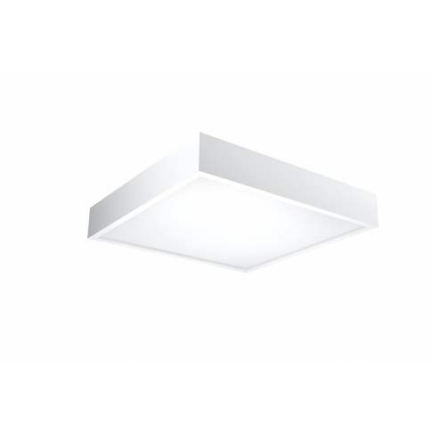 Biały drewniany plafon LED E539-Canti