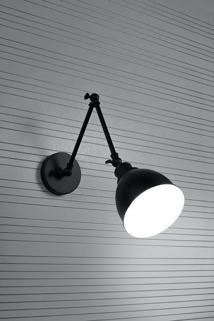 Czarny regulowany kinkiet EX561-Loretta w stylu loftowym