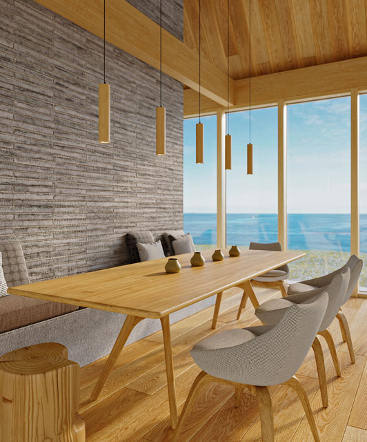 Drewniana lampa wisząca EX547-Dubro nad stół