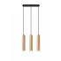 Potrójna drewniana lampa wisząca EX549-Lini