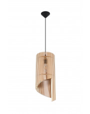 Drewniana nowoczesna lampa wisząca - EX551-Alexit w sklepie Edinos.pl