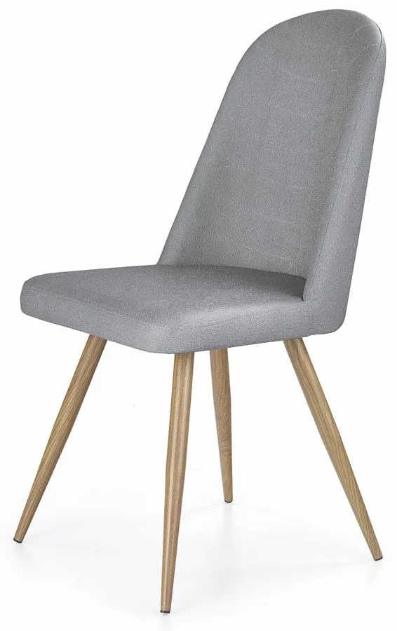 Zdjęcia - Krzesło Profeos Skandynawskie  tapicerowane Dalal - popielate E1292V-CH-K/214-KR-PO 