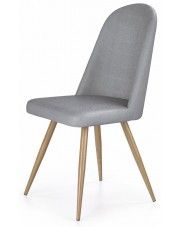 Skandynawskie krzesło tapicerowane Dalal - popielate w sklepie Edinos.pl
