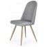 Zdjęcie produktu Skandynawskie krzesło tapicerowane Dalal - popielate.