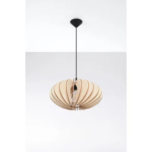 Drewniana lampa wisząca EX567-Sophix w stylu boho