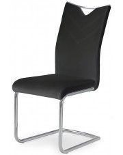 Minimalistyczne czarne krzesło Eldor w sklepie Edinos.pl