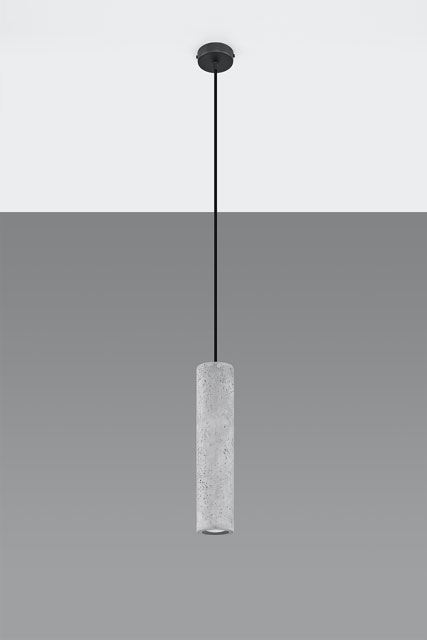 Betonowa lampa wisząca EX571-Luva w stylu industrialnym