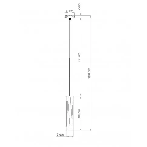 Wymiary lampy wiszącej EX571-Luva