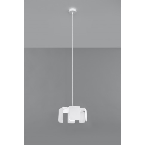 Loftowa lampa wisząca EX584-Tuliv z designerskim kloszem